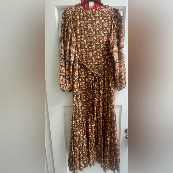 HOLD! DO NOT BUY Spell Madame Peacock Walk Through Gown Dress Duster XS NWT - Picture 7 of 12